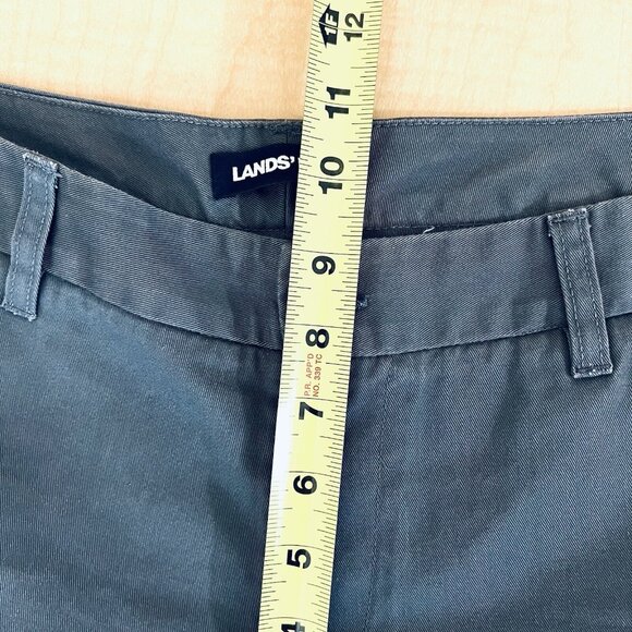 Lands' End Women Lead Color Casual  Pants Sz 10 Straight Leg Mid Rise No stretch - Picture 10 of 12